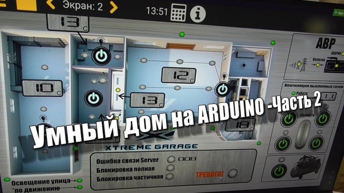 ПЛК: Умный дом на ARDUINO - в действии - видео
