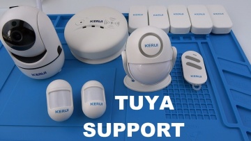 Охранная сигнализация KERUI для умного дома Tuya smart wifi камера, датчики открытия, дви