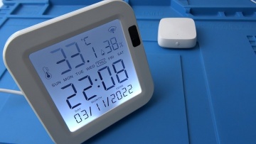 Умный датчик температуры и влажности WiFi MOES для умного дома Tuya Smart, Life, Digma с