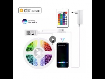 Контроллер RGB светодиодной ленты Apple HomeKit, Siri умный дом - видео